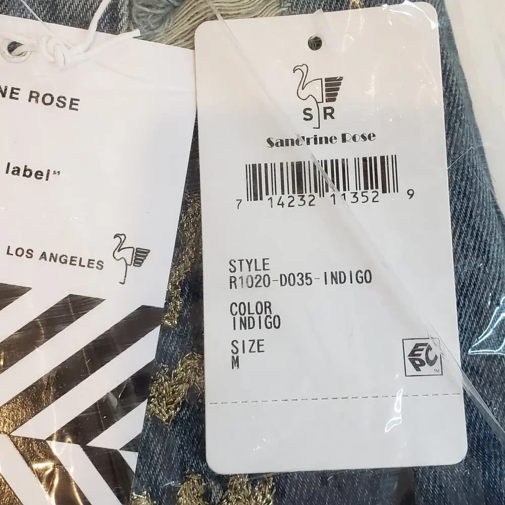 Sandrine Rose x Free People Boys Don’t Cry Boyfriend Jean Jacket Size Medium - Picture 5 of 6
